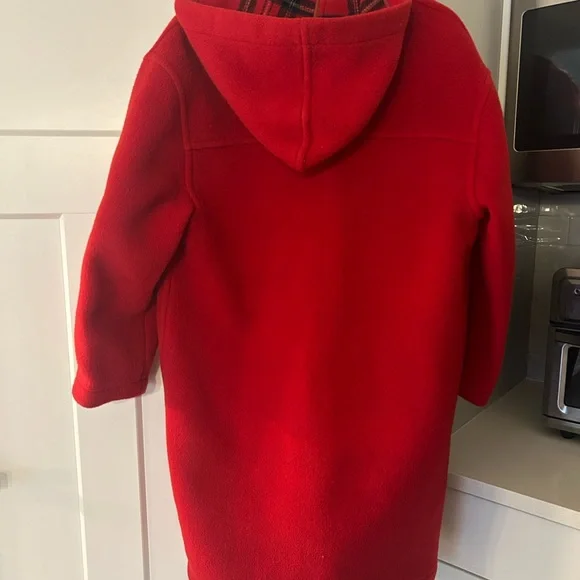 Burberry blue label vintage Red Hooded duffle coat- wool - Picture 10 of 13